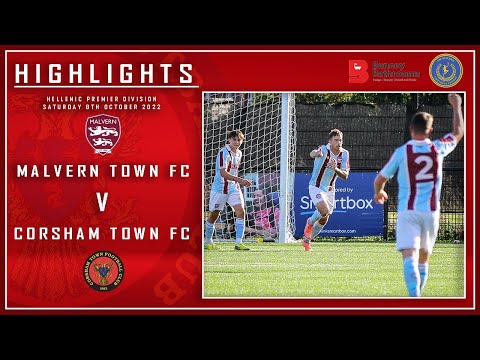 Malvern Town FC 1 V 0 Corsham Town FC - Hellenic Premier Match Highlights