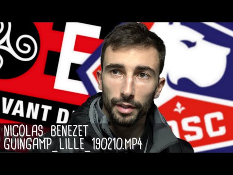 NICOLAS BENEZET RÉAGIT APRÈS GUINGAMP - LILLE (0-2) / Ligue 1 - 10 février 2019