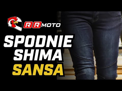 SHIMA SANSA - jeansy motocyklowe z prostą nogawką