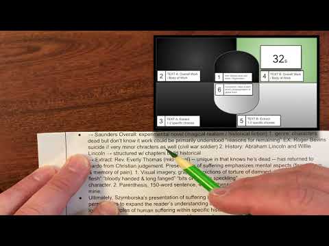 IB Lit.: Individual Oral: Example with timer & questions