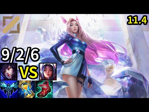 Ahri Mid vs Irelia - KR Master | Patch 11.4