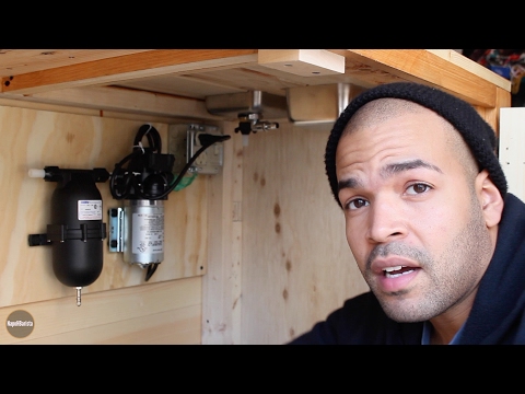 Coffee Cart Pitcher Rinser & Shurflo Water Pump Installation