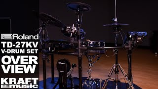 Video thumbnail for Roland TD-27KV V-Drums Set - Overview by Kraft Music