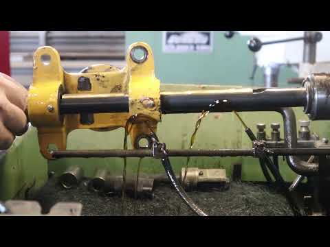 Old Ford Tractor King Pin Bushing Install and Honing