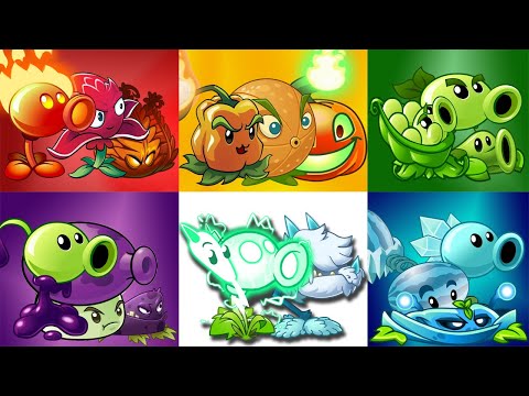 PvZ 2 Random 6 Colorful Team Plants - Which Is The Best Team Plants? - Team Plants vs Team Plants