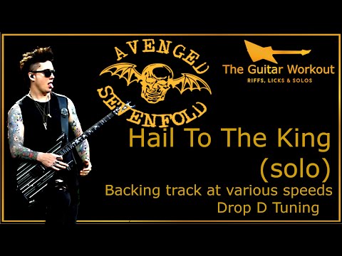 The Guitar Workout - Avenged Sevenfold - Hail to the King (solo) [D Tuning]