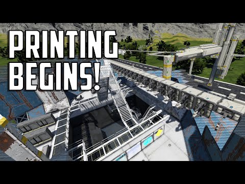 Space Engineers - S2E52 'Printing Of The Regal Apartments Begins!'