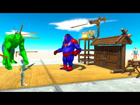 HULK GORO vs SUPERMAN GORO HELPS FPS AVATAR in RESCUE MISSION - ARBS