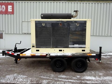 Used - Kohler/ John Deere 205 kW standby portable diesel generator set - Stock# 46568004