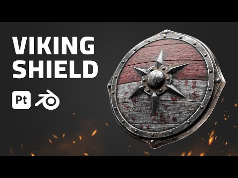 Modeling & Texturing a Viking Shield in Blender & Substance Painter