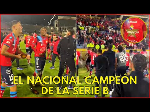 El Nacional festeja su título obtenido en la serie B