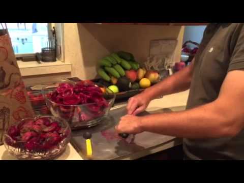 The easiest way to peel a prickly pear cactus fruit