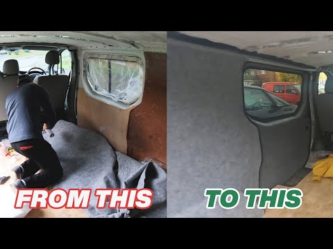 Carpet lining my Vauxhall Vivaro Campervan self-build