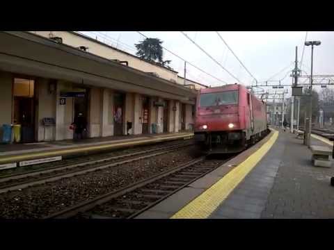 E483 020 Oceanogate con merci intermodale - Monza 16/01/2015