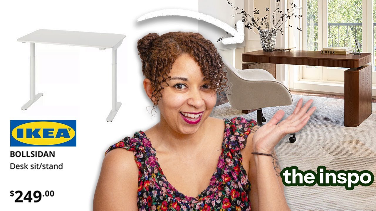 I DIY'd a basic standing desk to look actually aesthetic