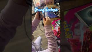 Young trainer opening phantasmal Flames with us! She did so great and she was so excited! #pokemon