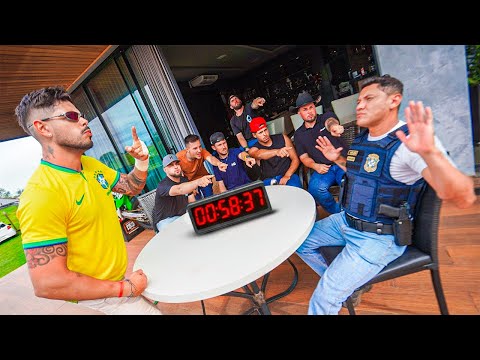 1 POLICE OFFICER VS 10 YOUTUBERS / FROM GR4U *Thiago Reis