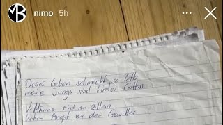 NIMO zeigt ORIGINAL-TEXTE | Bitter, Hoodi, Wie Falco,..| von Knastzeit |6.04.2021