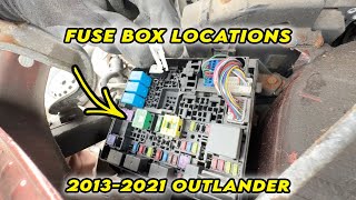 2013-2021 Mitsubishi Outlander : Fuse Box Location