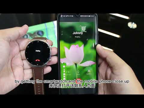 Part of a video titled How to use the NFC feature on DT NO.1 Smartwatchwes Let me show you!