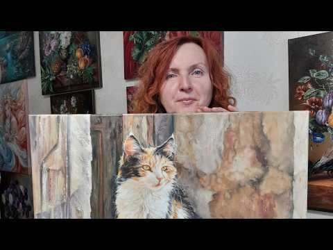 фото картина маслом на холсте. 0