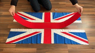 Hand Making A British Union Flag
