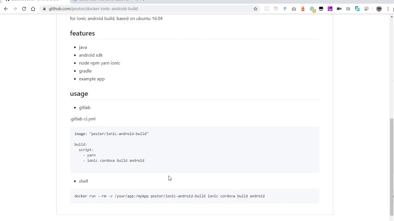docker-ionic-android-build: build your ionic to android with docker