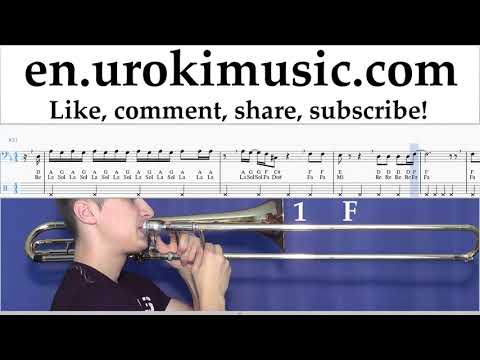 Trombone lessons Imagine Dragons - Natural Sheet Music Tutorial um-ih352