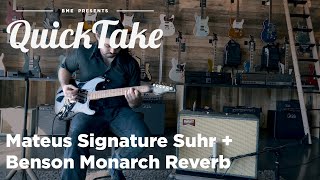 Video thumbnail for Mateus Signature Suhr & Benson Amps Monarch Reverb | QuickTake | Barnett Music Exchange by Barnett Music Exchange