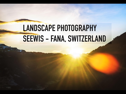 Seewis Black and White Landscape Photography in Switzerland (Schweiz) composition