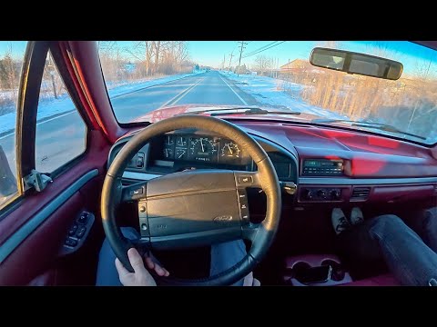 Driving the 1994 Ford F-150 - Why Old Pickup Trucks Are Better (POV Binaural Audio)