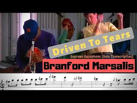 Branford Marsalis - Driven To Tears Soprano Sax Solo Transcription (with Sting 1985)