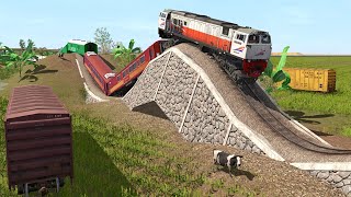 Railroad Journey Flying Train Simulator 2019 | A Collection of Railroad Lines Flying Circular