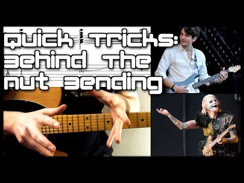 John Mayer's BEHIND THE NUT BENDS John 5 etc | Quick Guitar Tricks
