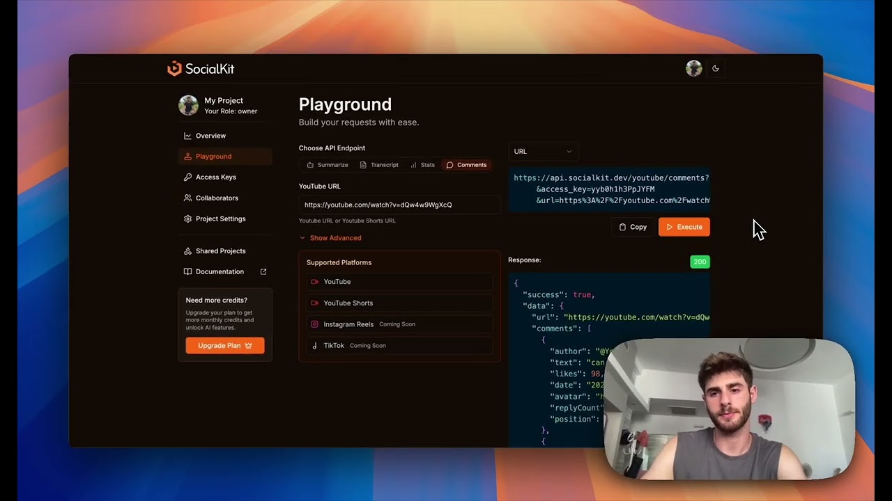 How to Scrape ANY YouTube Video Comments or YouTube Shorts Video Comments with SocialKit API!