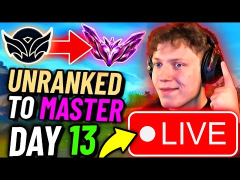LIVE🔴: UNRANKED to MASTER speed-run (DAY 13)