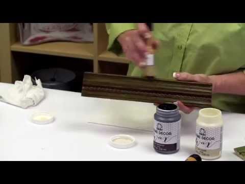 FolkArt Home Decor: How To Use Antique Wax