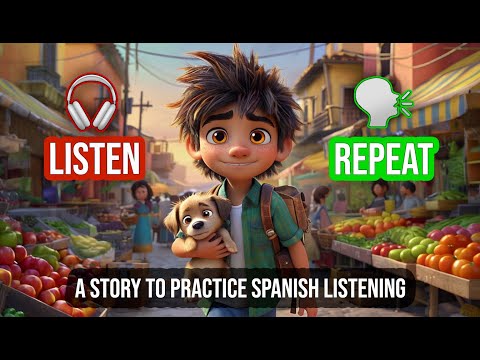 📚 LEARN SPANISH with a short story for beginners (LISTENING PRACTICE) - 2024