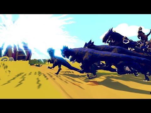 GODS vs 60 RAPTORS - Totally Accurate Battle Simulator TABS