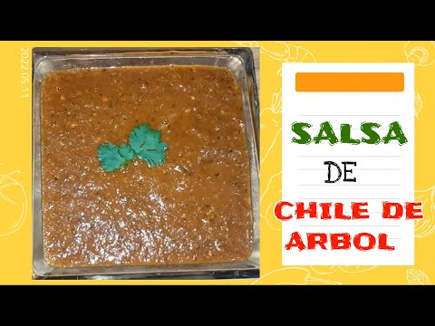 Como hacer salsa de árbol o salsa para tacos