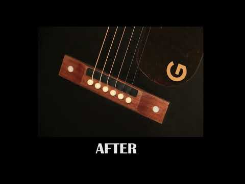 RUBBER BRIDGE *VIDEO* For Guitars Saddle Custom Made image 2