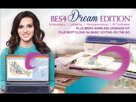 BES4 Dream Edition™ Embroidery Lettering Software Work All Windows 10-8-7