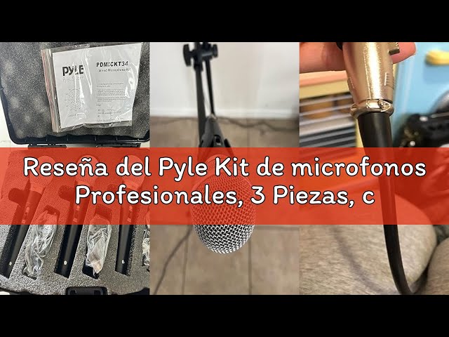 Vídeo relacionado con Pyle Kit de microfonos Profesionales, 3 Piezas, con Estuche rigido, Clips, Bolsa y Cable XLR, Ideal para Estudio o Escenario
