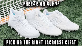 Picking the right lacrosse cleat - Freeze vs. Burn