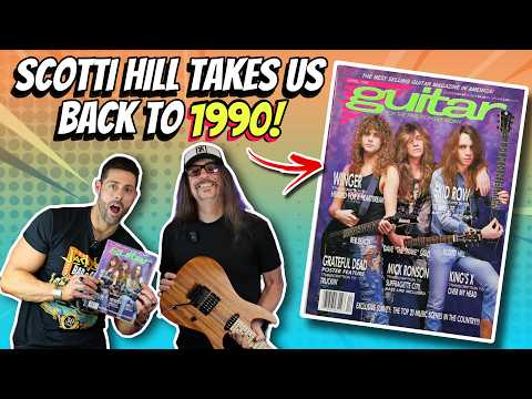 ‼️We Review 1990 Guitar Magazine with SCOTTI HILL of Skid Row! 🤯👍🎸 | Reb Beach | Vito Bratta | Nuno