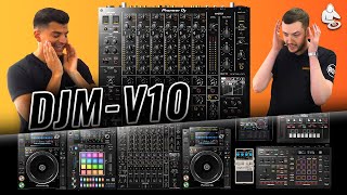 Video thumbnail for Pioneer DJ DJM-V10 - The Ultimate Setup with the Monster 6-Channel Mixer by GetintheMix