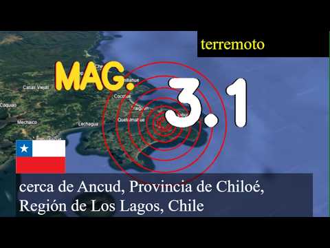 Terremoto cerca de Ancud, Provincia de Chiloé, Región de Los Lagos, Chile actualizaciones en vivo h