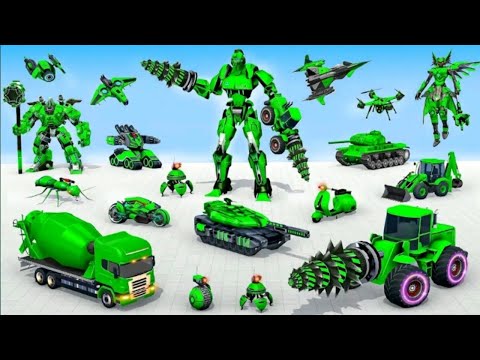 US Gangster Steal Robot Car - Transformer Robot Theft Game - Android iOS Gameplay