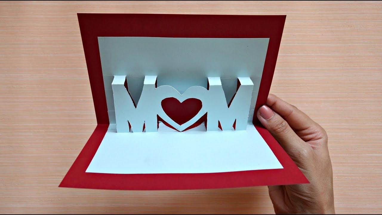 Pop up card for mother's day | 3D mom card | Maison Zizou
