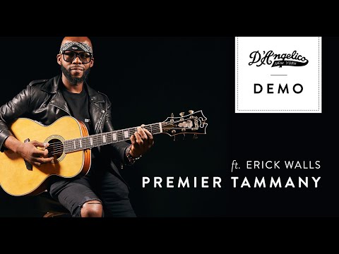 D'Angelico Premier Series Tammany Orchestra Acoustic-Electric Guitar Vintage Natural image 7